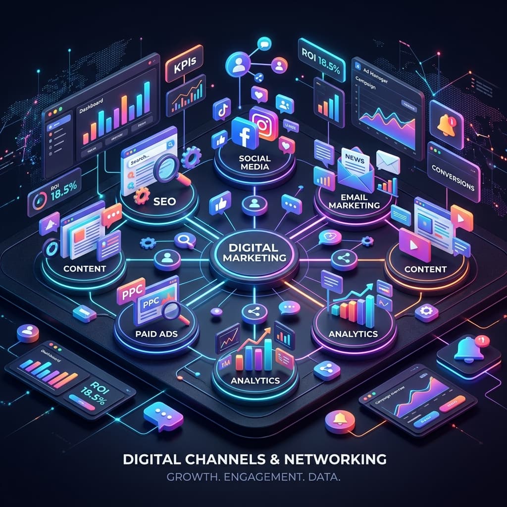 دليل اختيار قناة التواجد الرقمي المناسبة